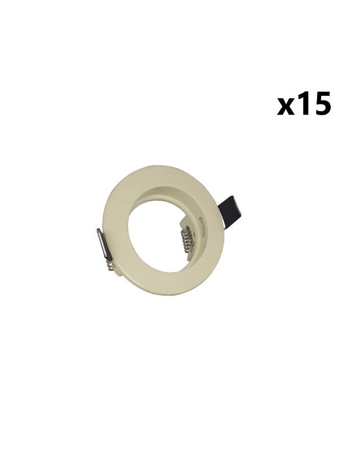 جني لايت سبوت لايت ثابت 5.5 سم مدور بيج  عدد 15 - Image 1