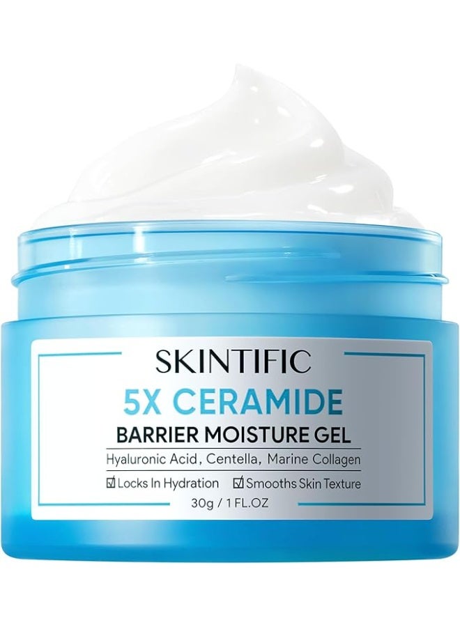 سكينتفيك كريم ترطيب وإصلاح حاجز البشرة بخلاصة 5% من السيراميد (30 جم) من سكينتيفك + مناديل التقشير بحمض AHA وBHA وPHA (130 مل) من سكينتيفك | مجموعة عناية بالبشرة للترطيب والتقشير لبشرة ناعمة، صحية ومشرقة - Image 3