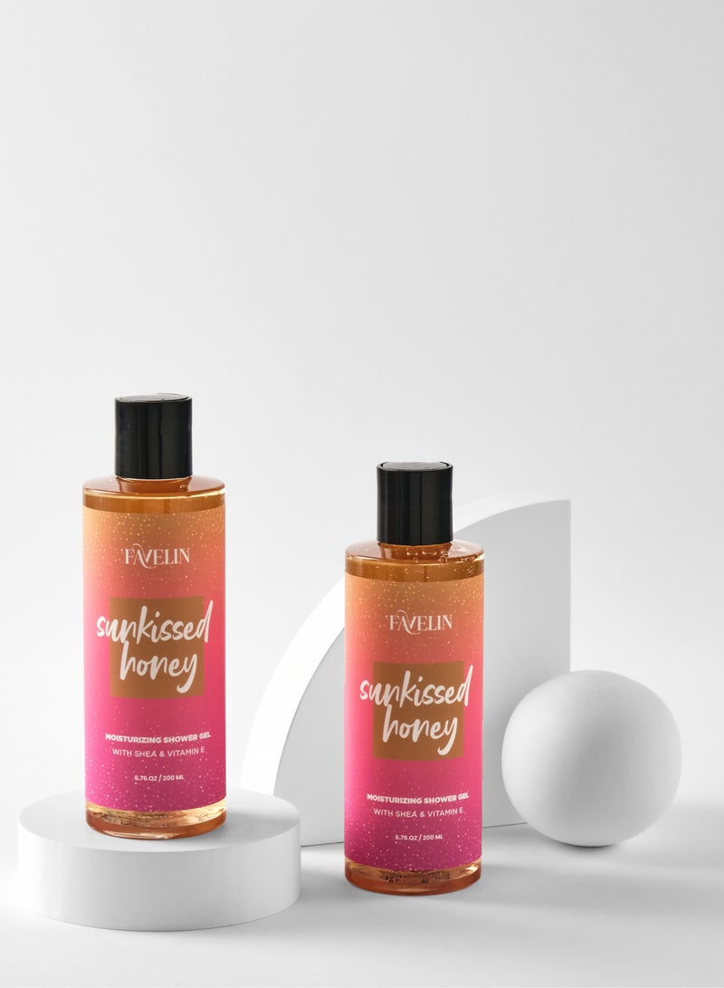 favelin Sunkissed Honey Shower Gel 200 ml | Moisturizing  | Shea & Vit E-gently cleanse & moisturized  - Image 2