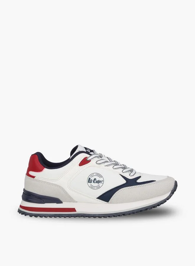 Lee Cooper WHITE Colourblock Lace-Up Ankle School Sneakers for Women | Best Price UAE