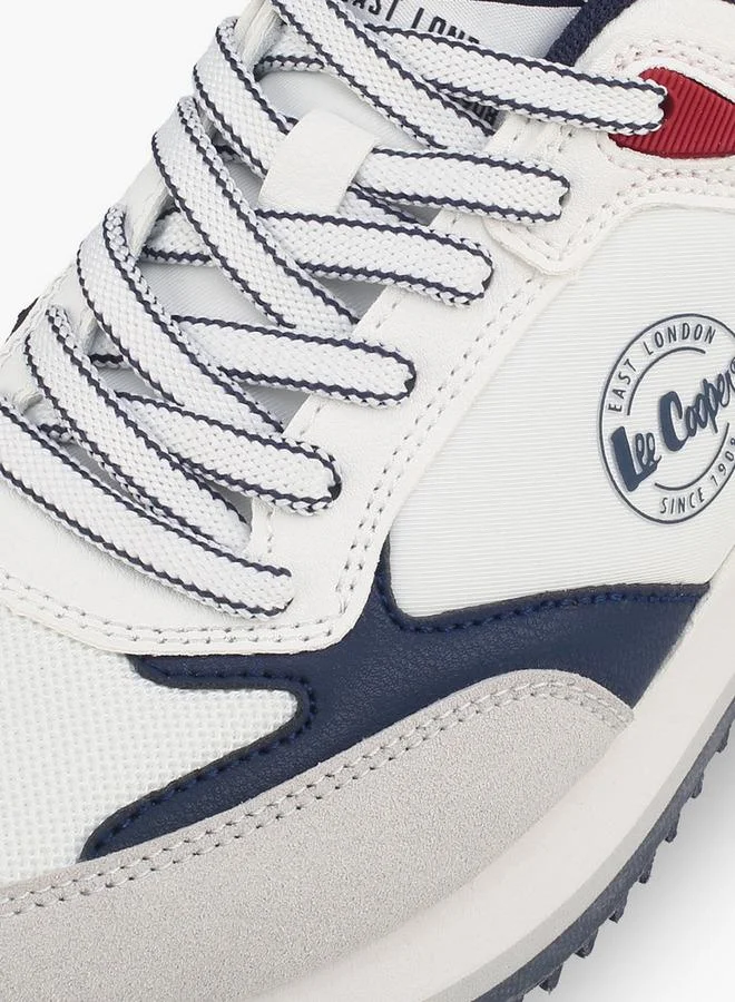 Lee Cooper WHITE Colourblock Lace-Up Ankle School Sneakers for Women | Best Price UAE