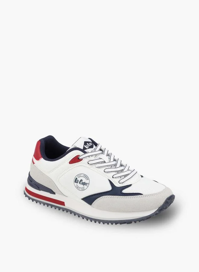 Lee Cooper WHITE Colourblock Lace-Up Ankle School Sneakers for Women | Best Price UAE