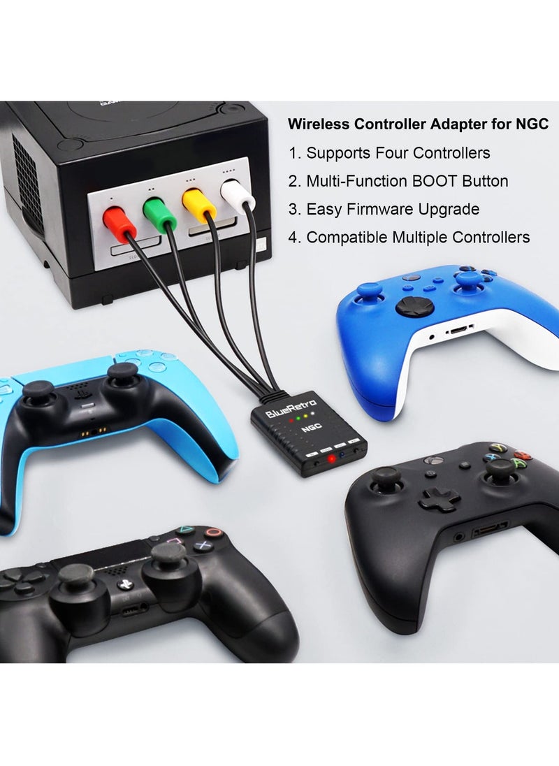 SYOSI - SYOSI Wireless Controller Adapter for Nintendo Gamecube Console, Compatible for PS3, PS4, PS5, Switch Pro, Joycon, Xbox One, Series X/S Bluetooth Controller to NGC System - Image 1