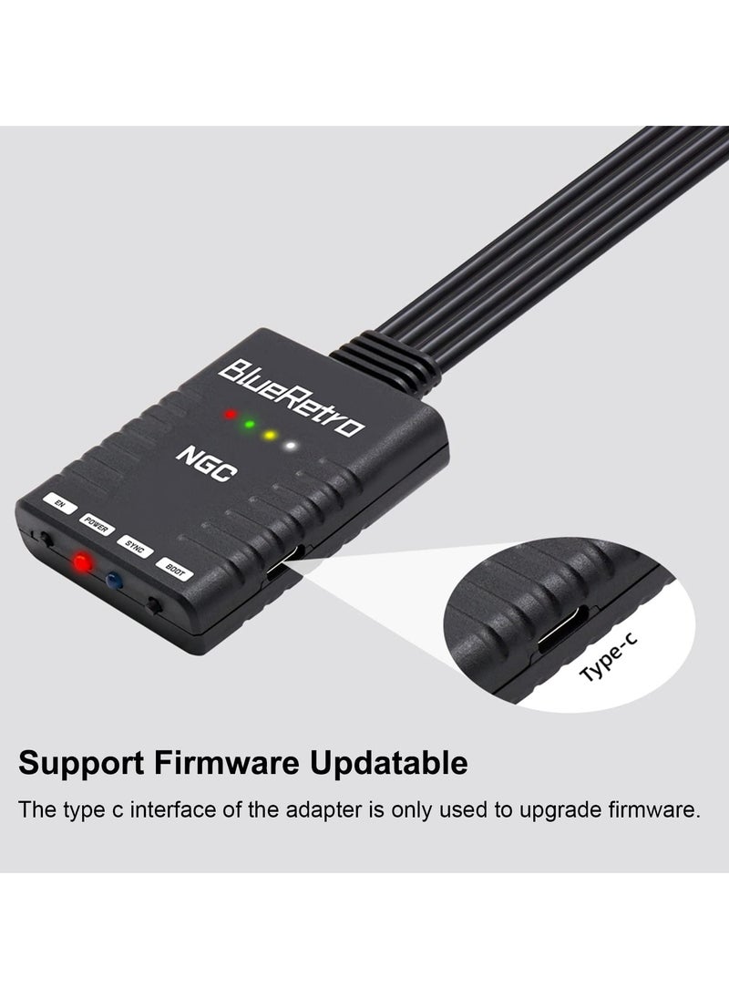 SYOSI - SYOSI Wireless Controller Adapter for Nintendo Gamecube Console, Compatible for PS3, PS4, PS5, Switch Pro, Joycon, Xbox One, Series X/S Bluetooth Controller to NGC System - Image 1