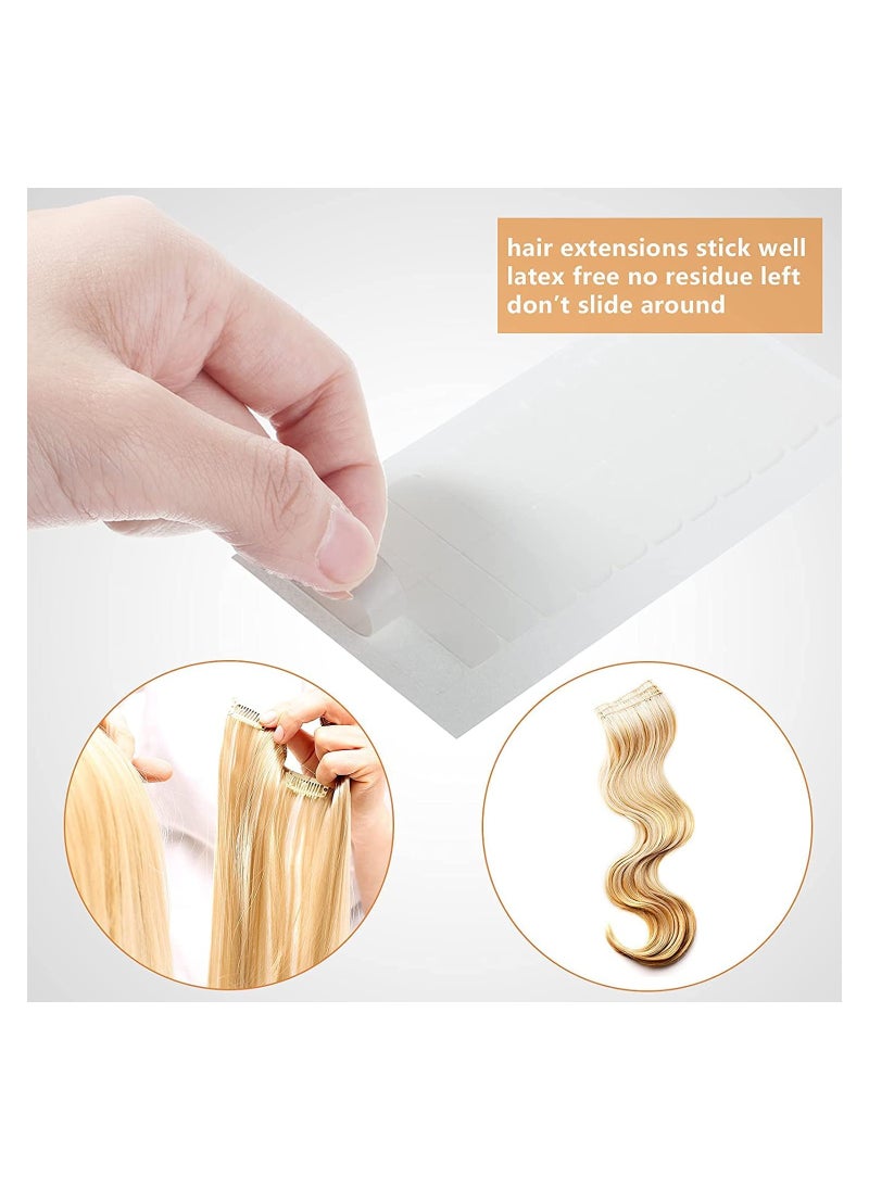 120 Pieces Hair Extension Tape Tabs Double Sided Replacement Tape in Hair Extensions Adhesive Hair Extension Tapes 1.57 x 0.32 Inch Hair Extension Tools for Wig Toupee Hair Piece Wigs Supplies White - pzsku/Z0DAF58269FC5F334728BZ/45/_/1717050793/1a4ad94e-7ee0-4b83-9945-df0e31c2086e