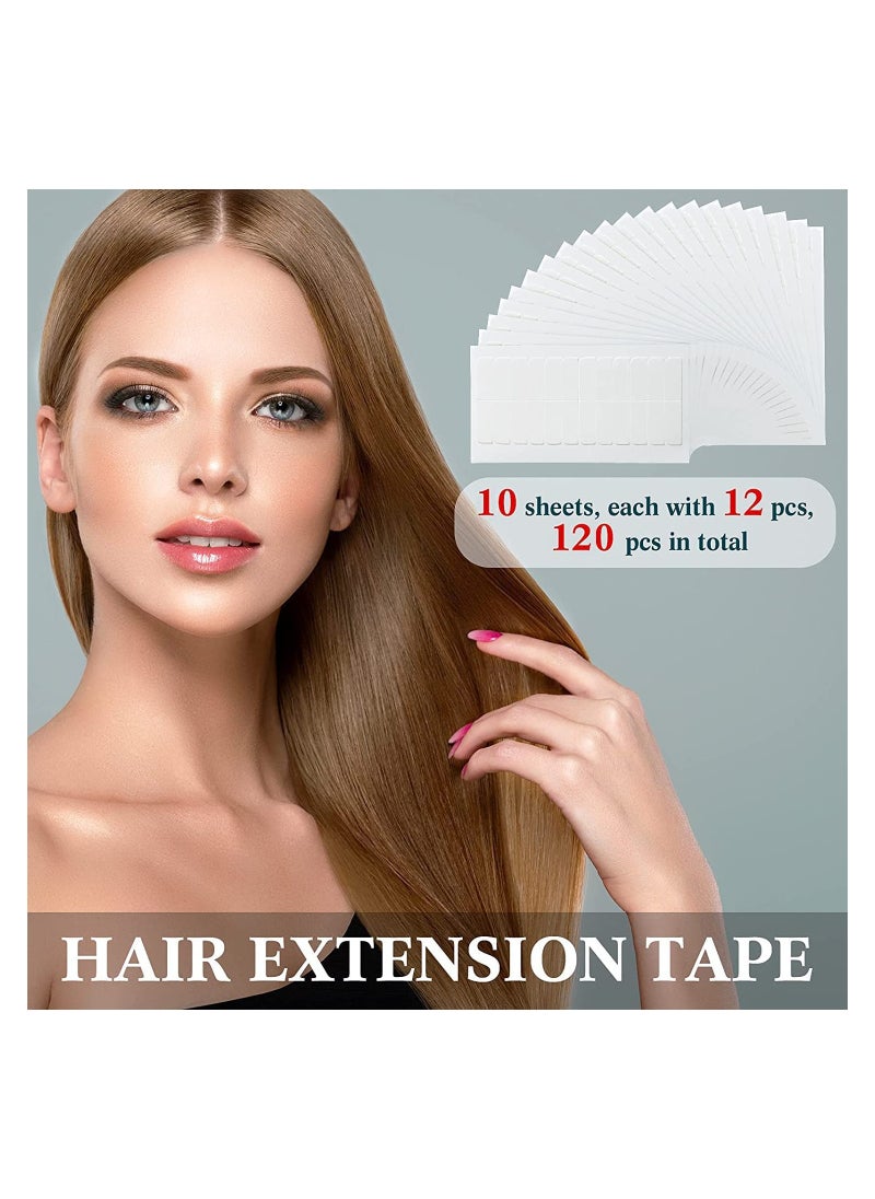 120 Pieces Hair Extension Tape Tabs Double Sided Replacement Tape in Hair Extensions Adhesive Hair Extension Tapes 1.57 x 0.32 Inch Hair Extension Tools for Wig Toupee Hair Piece Wigs Supplies White - pzsku/Z0DAF58269FC5F334728BZ/45/_/1717050812/66550859-7a23-4e4d-b787-9b37985c94dc