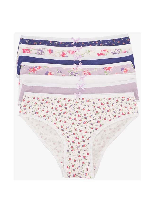 Carina Pack of 7 Colored Bikini Panties  - Image 1