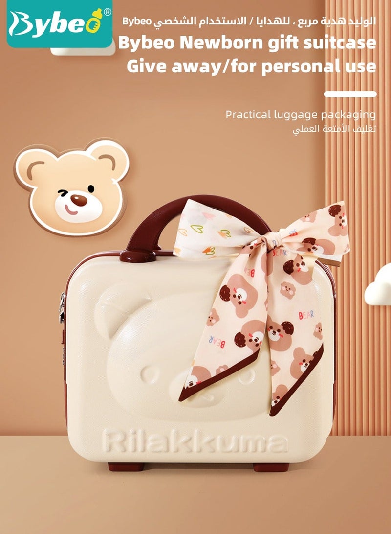 BYBEO Newborn Baby Gift Set - 24 Pieces, 100% Cotton, Boys & Girls, with Gift Suitcase - Image 4