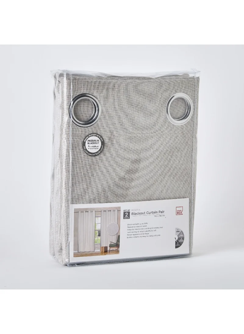Home Box Portia 2-Piece Blackout Curtain Set 140 x 240 cm