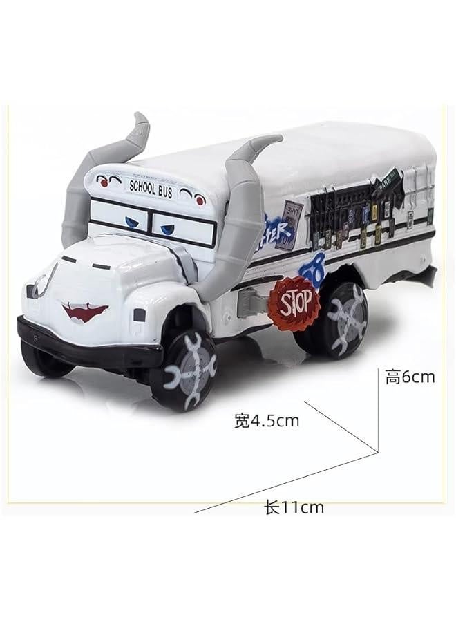 Movie Cars 3 Muddy McQueen Muddy Curz Miss Fritter Dr.Damage AVRY Oversized Toy Car Diecast Vehicles Toys Set Children Car Toy Thunder Hollow Basic Characters Assortment (Miss Fritter-B-White) - Image 2