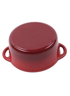 Arabest 5.2 Quart Enameled Cast Iron Dutch Oven with Lid, 5.2 QT Deep Round Dutch Oven Pot with Dual Handles -Red  - Image 4