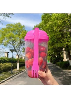 Caseria Caseria Fruit and Vegetable Salad Cup for Travel Easy Clean 1Pc  - Image 3