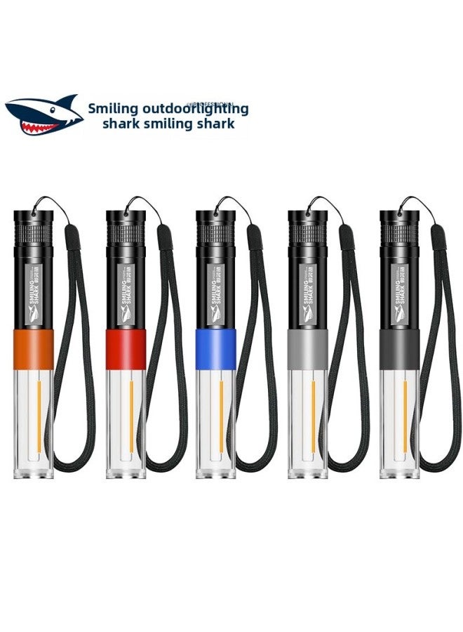 Mini Flashlight Magnetic Suction Atmosphere Camping Lights-Color:SD1013B-gray-AA  - Image 2
