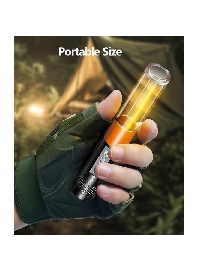 Mini Flashlight Magnetic Suction Atmosphere Camping Lights-Color:SD1013B-gray-AA  - Image 3