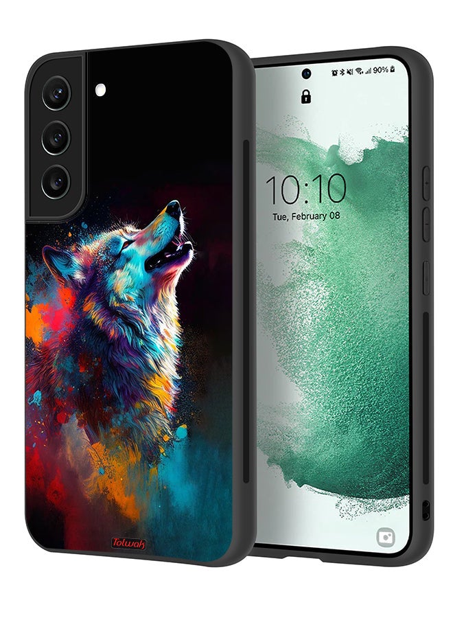 Tolwak Samsung Galaxy S21 Plus 5G Protective Case Cover Wolf Colorful Art - Image 1