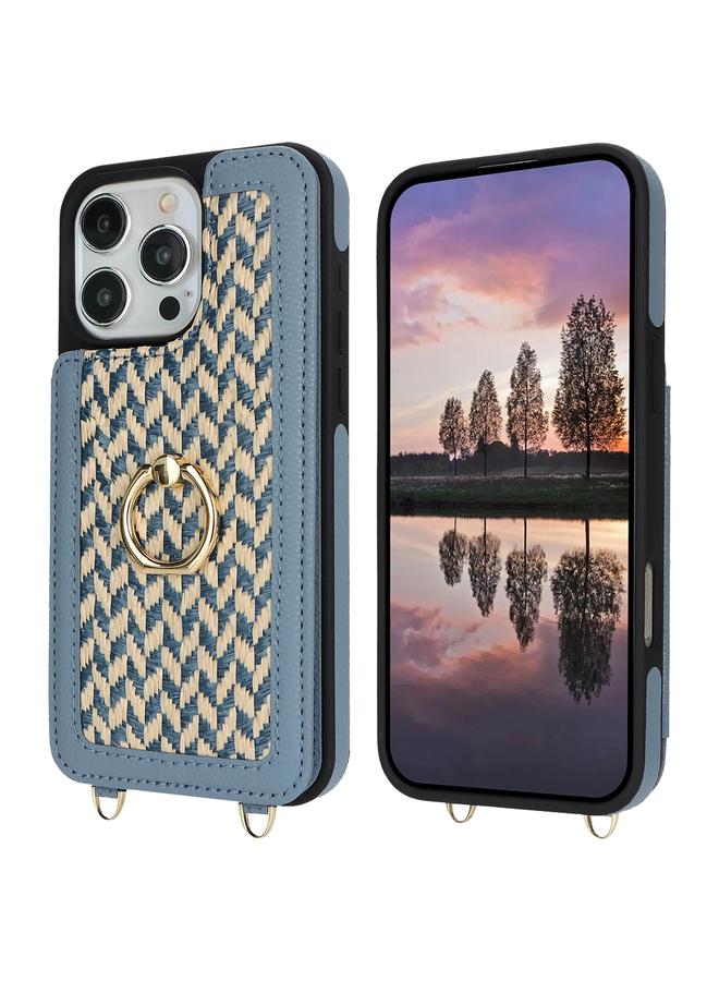 S-TOP Case For iPhone 16 Pro Max Double Bckle Card Slot Full Coverage Phone Case with Cross-body Strap - Image 2