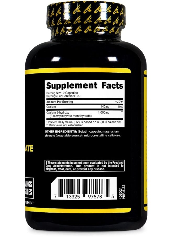 Primaforce Hmb (Beta-Hydroxy Beta-Methylbutyrate) 1000Mg, 180 Capsules (500Mg Per Capsule) - Gluten Free And Non-Gmo Supplement  - Image 4