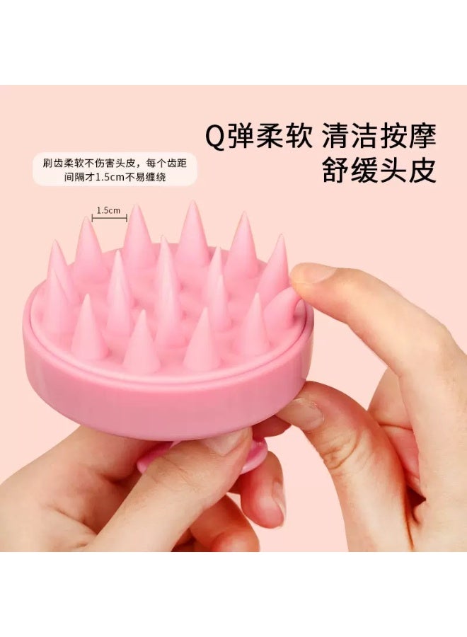 Soft Silicone Scalp Massager Shampoo Brush, Flexible for Hair Growth & Dandruff Removal, Wet & Dry Use - Random Color - Image 2