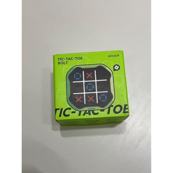 TIC TAC TOE BOLT GAME, ORIGINAL 3-IN-1 HANDHELD PUZZLE GAME CONSOLE, PORTABLE TRAVEL GAMES, BOARD GAMES FOR CHILDREN AND ADULTS, BIRTHDAY GIFTS FOR CHILDREN FROM 3 YEARS (GREEN) - Image 3