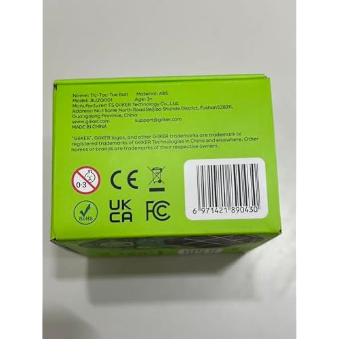 TIC TAC TOE BOLT GAME, ORIGINAL 3-IN-1 HANDHELD PUZZLE GAME CONSOLE, PORTABLE TRAVEL GAMES, BOARD GAMES FOR CHILDREN AND ADULTS, BIRTHDAY GIFTS FOR CHILDREN FROM 3 YEARS (GREEN) - Image 5