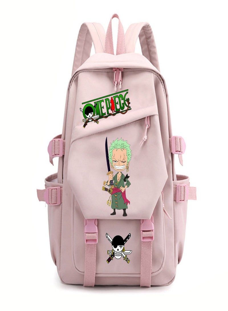 One Piece Roronoa Zoro Children Bag Sackpack Backpack Laptop Sports Bags Fashion for  Kids
