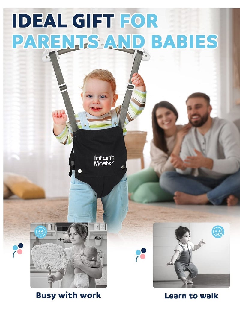 Master - Infant Master Baby Doorway Jumpers, Sturdy Johnny Jumper Adjustable 10.8"-23.6" Strap, Soft Baby Johnny Bouncer w/Seat Bag, Protable Doorway Jumper and Boucer for Baby, Ideal Gift for Infant - Image 1