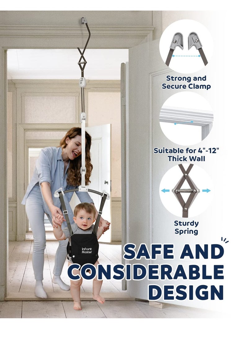 Master - Infant Master Baby Doorway Jumpers, Sturdy Johnny Jumper Adjustable 10.8"-23.6" Strap, Soft Baby Johnny Bouncer w/Seat Bag, Protable Doorway Jumper and Boucer for Baby, Ideal Gift for Infant - Image 1
