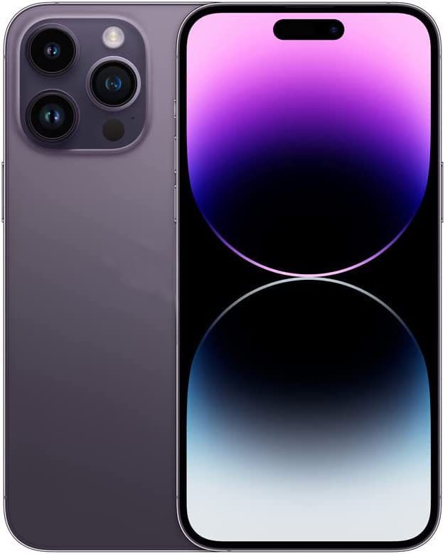 ABUSVEX استبدال زجاج خلفي أصلي ABUSVEX لجهاز iPhone 14 Pro Max لجميع الشبكات مع لاصق مثبت مسبقًا وأداة إصلاح 14 Pro Max بنفسجي غامق - Image 1