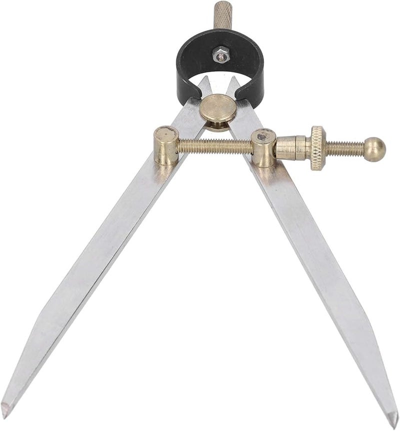 Adjustable Leather Compass Drawing Tool 8 Inch Spacing Gauge For Woodworking Craft - Image 4