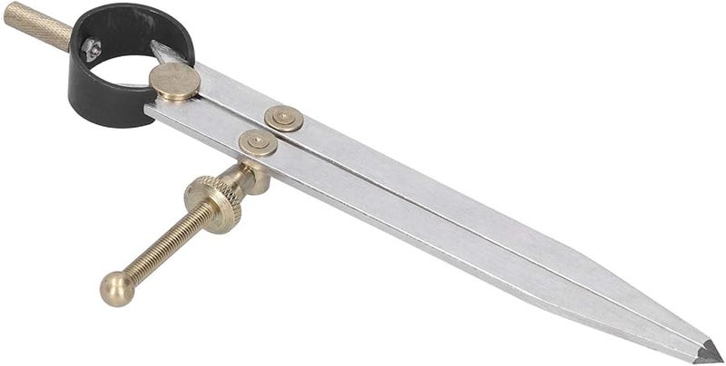 Adjustable Leather Compass Drawing Tool 8 Inch Spacing Gauge For Woodworking Craft - Image 1