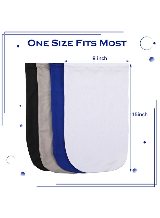 Tatuo 4 Pieces Unisex Dreadlock Cap Long Hair Dreads Head Wrap Sleeping Cap Hair Accessories Sleep Bonnet for Men Women(4 Colors) - Image 1