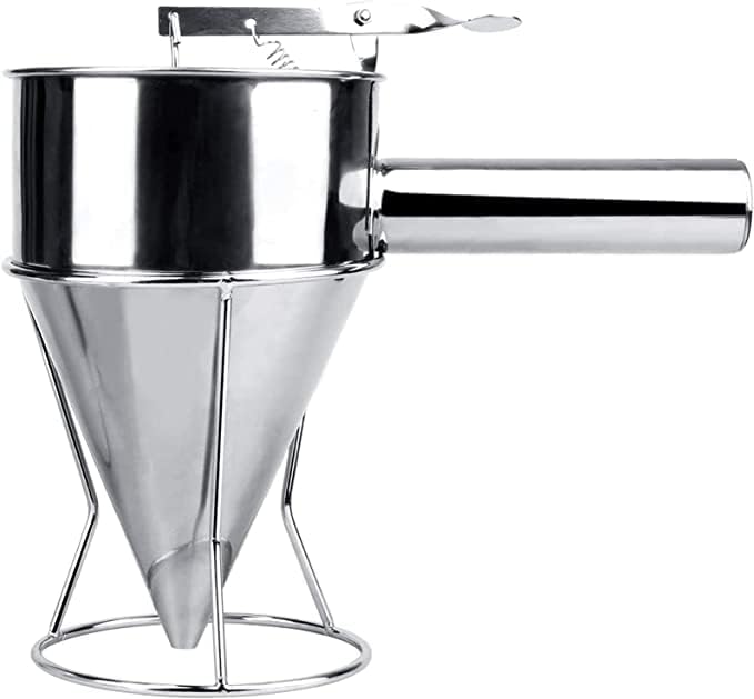 DARDRIS DARDRIS Pancake Batter Dispenser with Baking Stand MultiCaliber Stainless Steel Funnel Cake Dispenser Great for Pancakes Cupcakes or Any Baked Goods ispenser  - Image 1