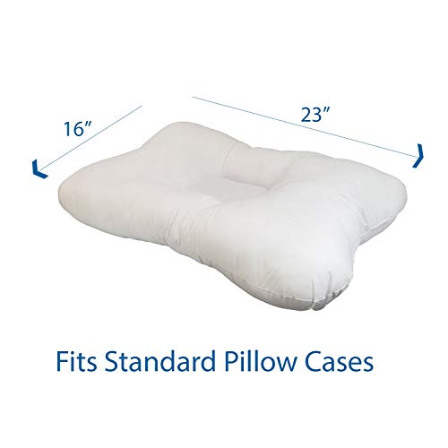 ATOOTFUSION Ortho Medical Cervical Pillow & Neck Pillow – 41cm x 61cm | Ergonomic Ring Donut Contour Design for Back & Side Sleepers | Firm Support for Neck Pain Relief (White) - Image 3