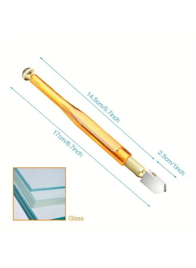 Professional Glass Cutting Tool with Tungsten Carbide Blade 6.7 Inch Handle 1pc - Image 3