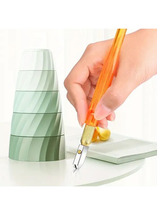 Professional Glass Cutting Tool with Tungsten Carbide Blade 6.7 Inch Handle 1pc - Image 2