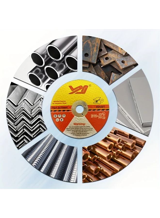 10 Pcs 3 Inch Dual Mesh Cutting Discs Metal Abrasive Wheels For Electric Tools - Image 5
