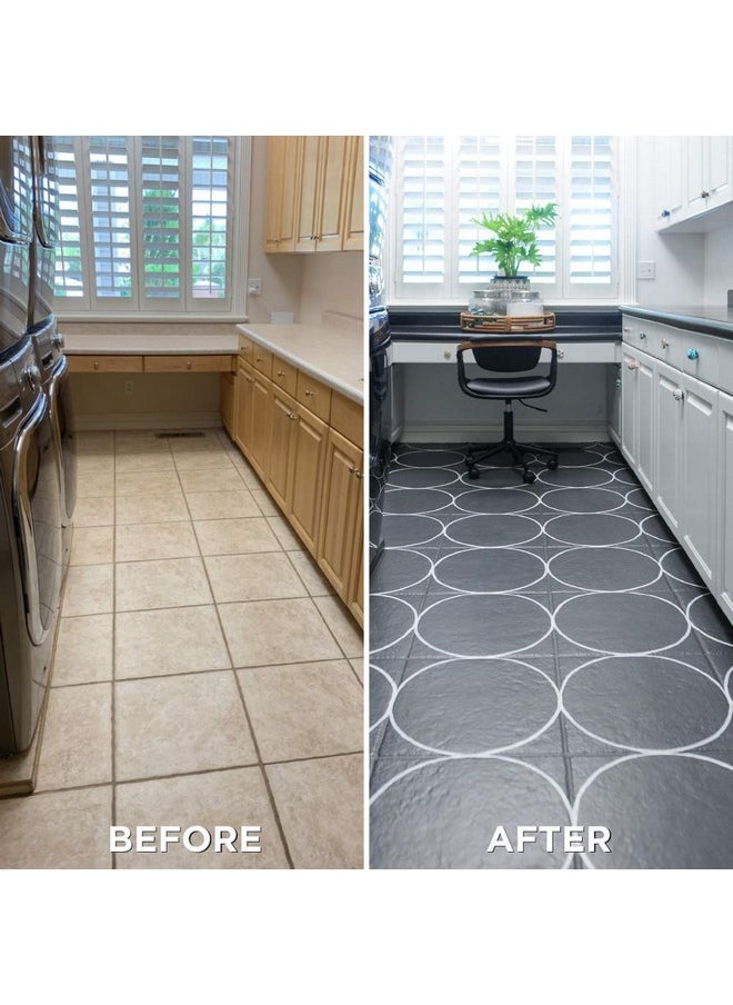 RUST-OLEUM Rust-Oleum 367604 Home Interior Floor Coating Kit, Semi-Gloss Charcoal Gray  - Image 4