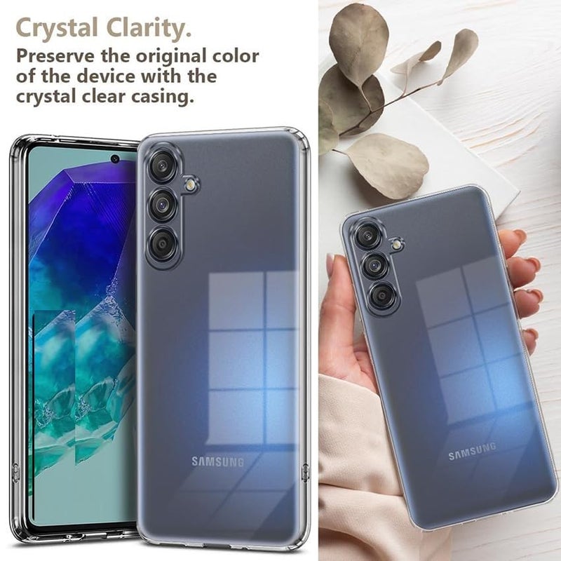 SPAZY CASE غطاء خلفي ® سامسونج جالاكسي M14 4G | غطاء حماية شفاف ناعم مضاد للصدمات هجين لجهاز سامسونج جالاكسي M14 4G - Image 4