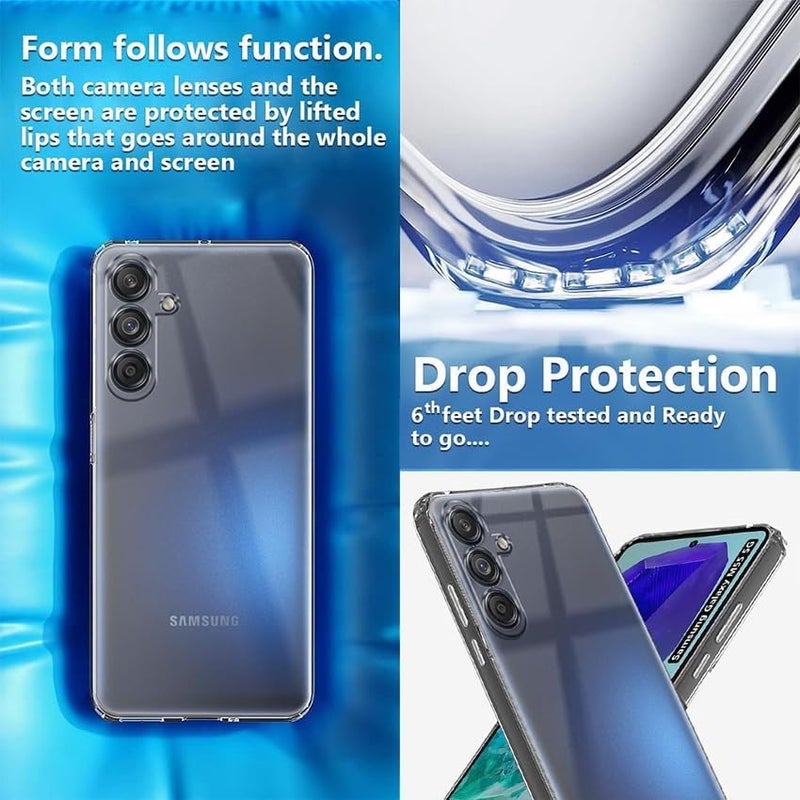 SPAZY CASE غطاء خلفي ® سامسونج جالاكسي M14 4G | غطاء حماية شفاف ناعم مضاد للصدمات هجين لجهاز سامسونج جالاكسي M14 4G - Image 2