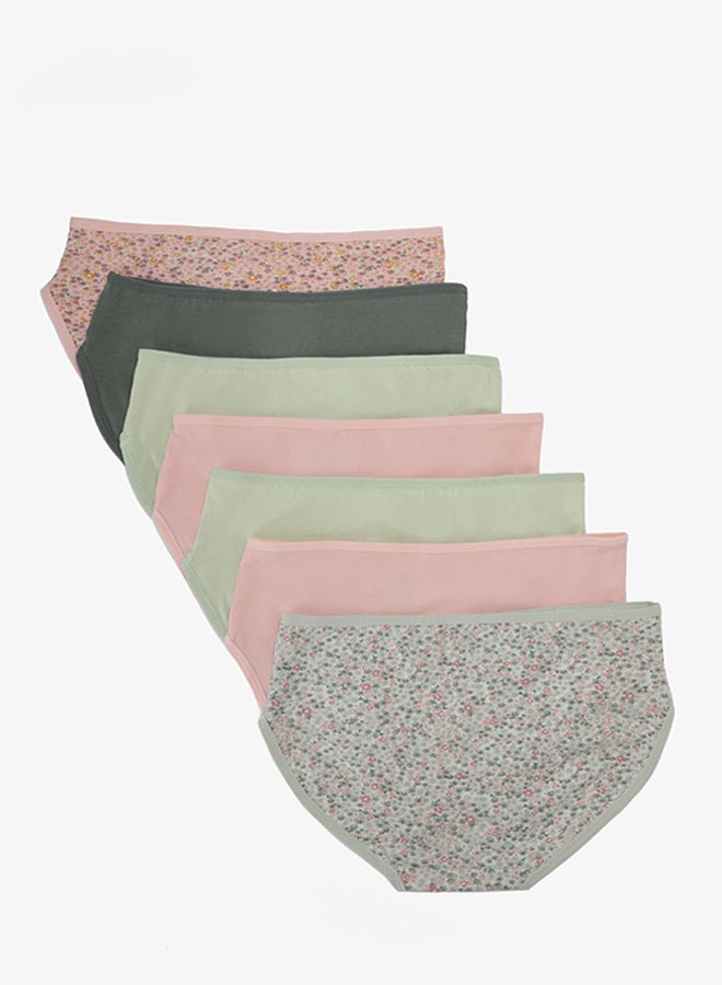 Carina Pack of 7 Girly Brief Panties - Image 2