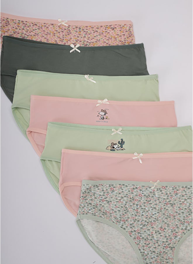 Carina Pack of 7 Girly Brief Panties - Image 3
