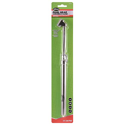 Slime 2021-A Tire Gauge, Dual Head, Pencil Gauge, Truck & SUV, 10-150 psi - Image 1