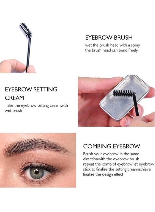 Brow Styling Soap - Colorless & Lasting Nature,3D Styling Lock! Colorless Transparent Refreshing Eyebrow Wax - Image 4