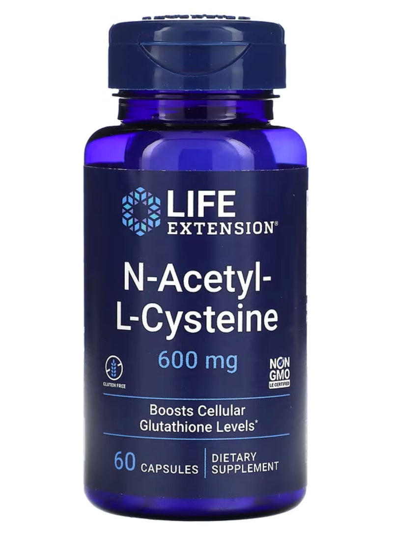 Life Extension, N-Acetyl-L-Cysteine, 600 mg, 60 Capsules