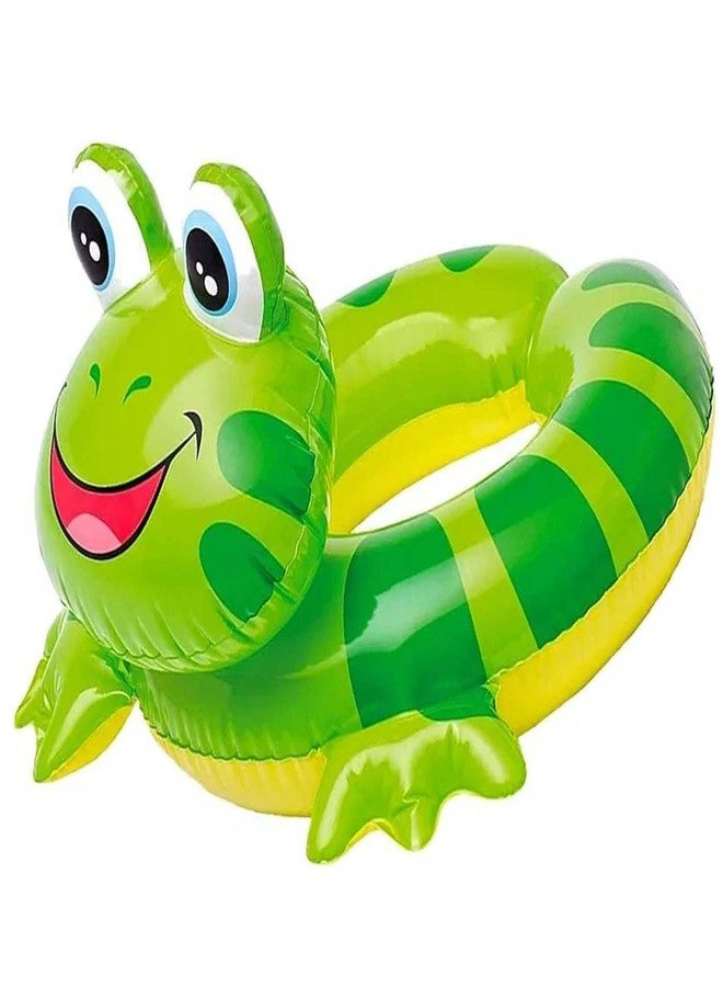 Confidence Inflatable Swimming Pool Safety for Kids | Pool Party Swim Tube Safety Ring | Swimming Floats for Boys and Girls Pools Accessories (Frog Swimming Ring) - Image 4