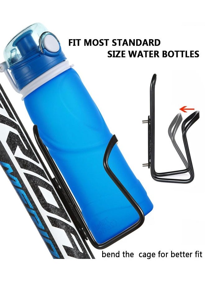 GUSGU - 2pcs Bike Water Bottle Cages Lightweight Aluminum Alloy, Cycling Bicycle Water Bottle Holder Cages Brackets for Mountain Bike MTB Road Bike, Bike Accessories  Drilled Holes Required - Image 1