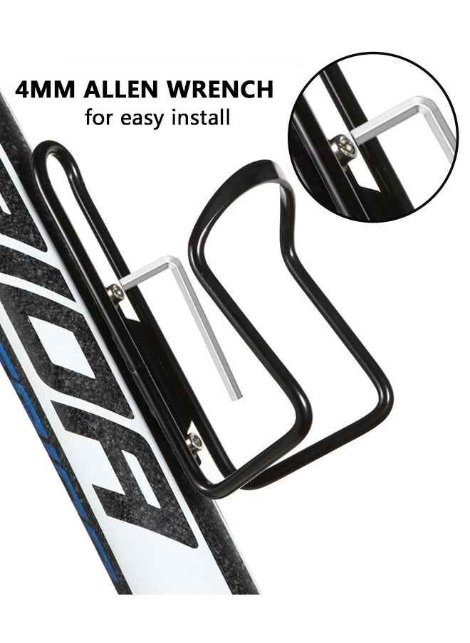 GUSGU - 2pcs Bike Water Bottle Cages Lightweight Aluminum Alloy, Cycling Bicycle Water Bottle Holder Cages Brackets for Mountain Bike MTB Road Bike, Bike Accessories  Drilled Holes Required - Image 1