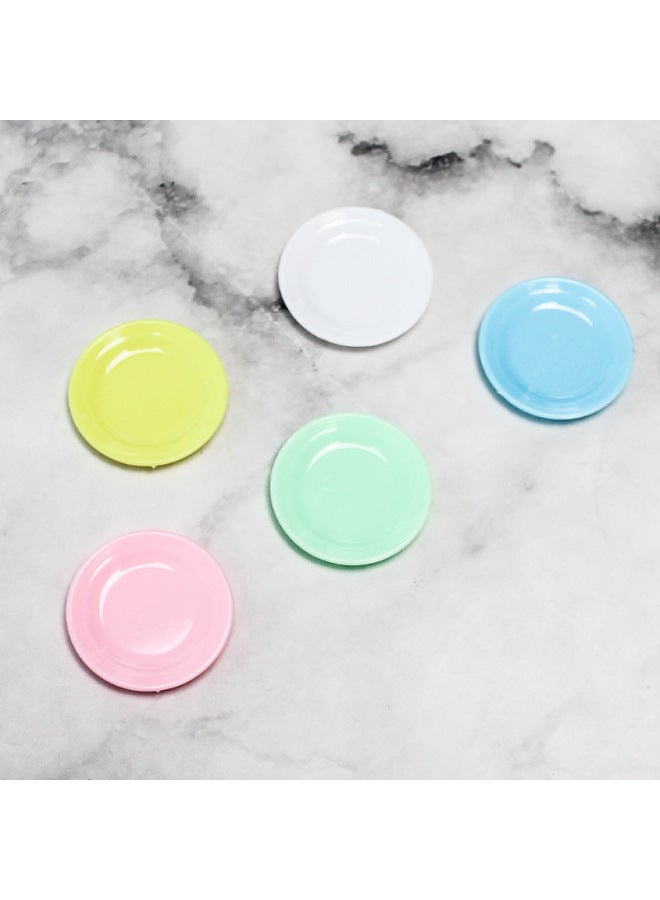 3.5cm Miniature Realistic Small Plate Diy Cream Gel Handmade Food Play Container Accessories Children's Play House Toys-Color:3.5cm Small White Plate - Image 3
