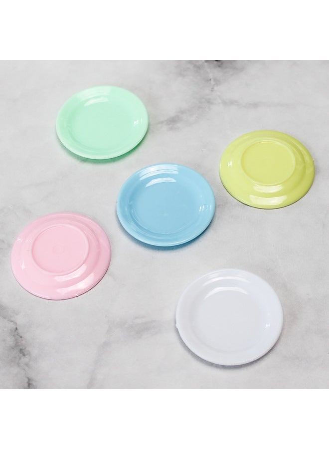 3.5cm Miniature Realistic Small Plate Diy Cream Gel Handmade Food Play Container Accessories Children's Play House Toys-Color:3.5cm Small White Plate - Image 4