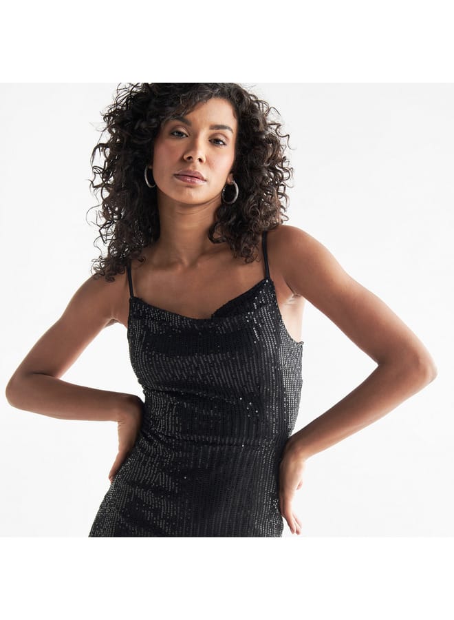Splash FAV Sequin Slip Dress - Image 2